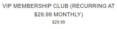 VIP Membership Club